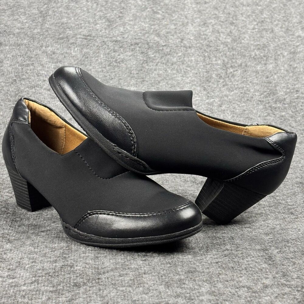 Montana Artisan Crafted Women’s 6.5 M Black Comfort Slip On Shoes Loafers